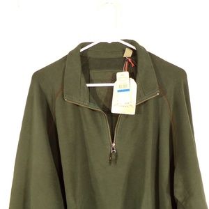 New Tommy Bahama Denim 1/4 zip pull over, XL/TG